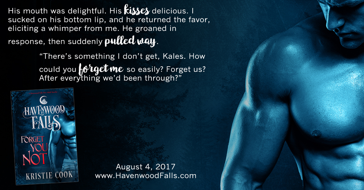 Teaser graphic for Kristie Cook's new release Forget You Not